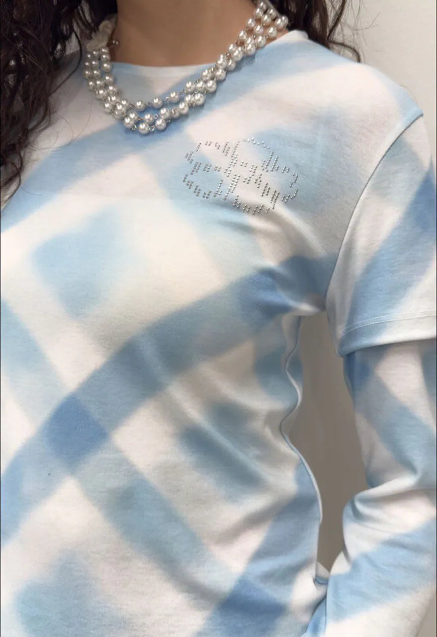 【typeservice】Hotfix Layered Top [Sky Blue]