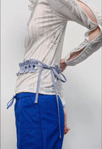 【typeservice】Sleeve Cut Out Top [Gray]
