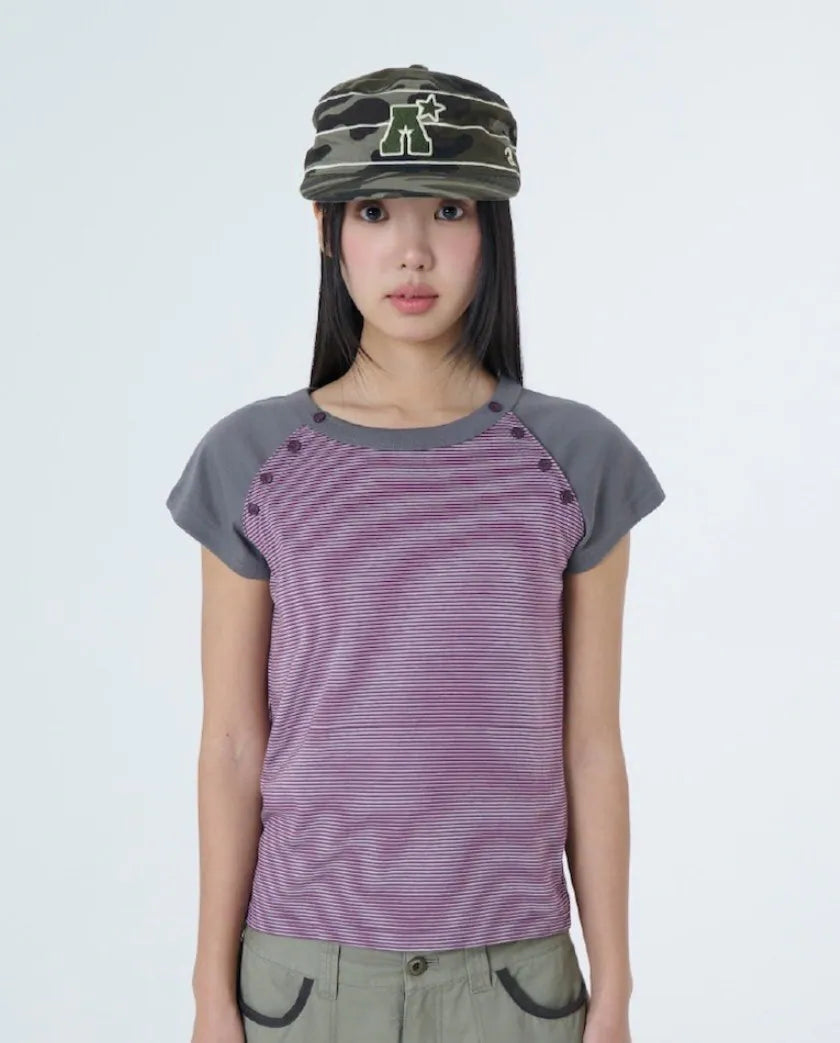 【aeae】A LOGO PILLBOX CAP [ CAMO / NAVY ]