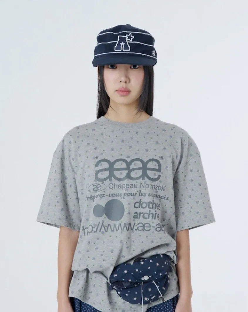 【aeae】A LOGO PILLBOX CAP [ CAMO / NAVY ]