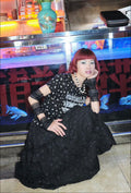 【typeservice】 Layered Volume Lace Skirt [White / Black]