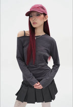 【typeservice】Panel Mesh Top [Charcoal]