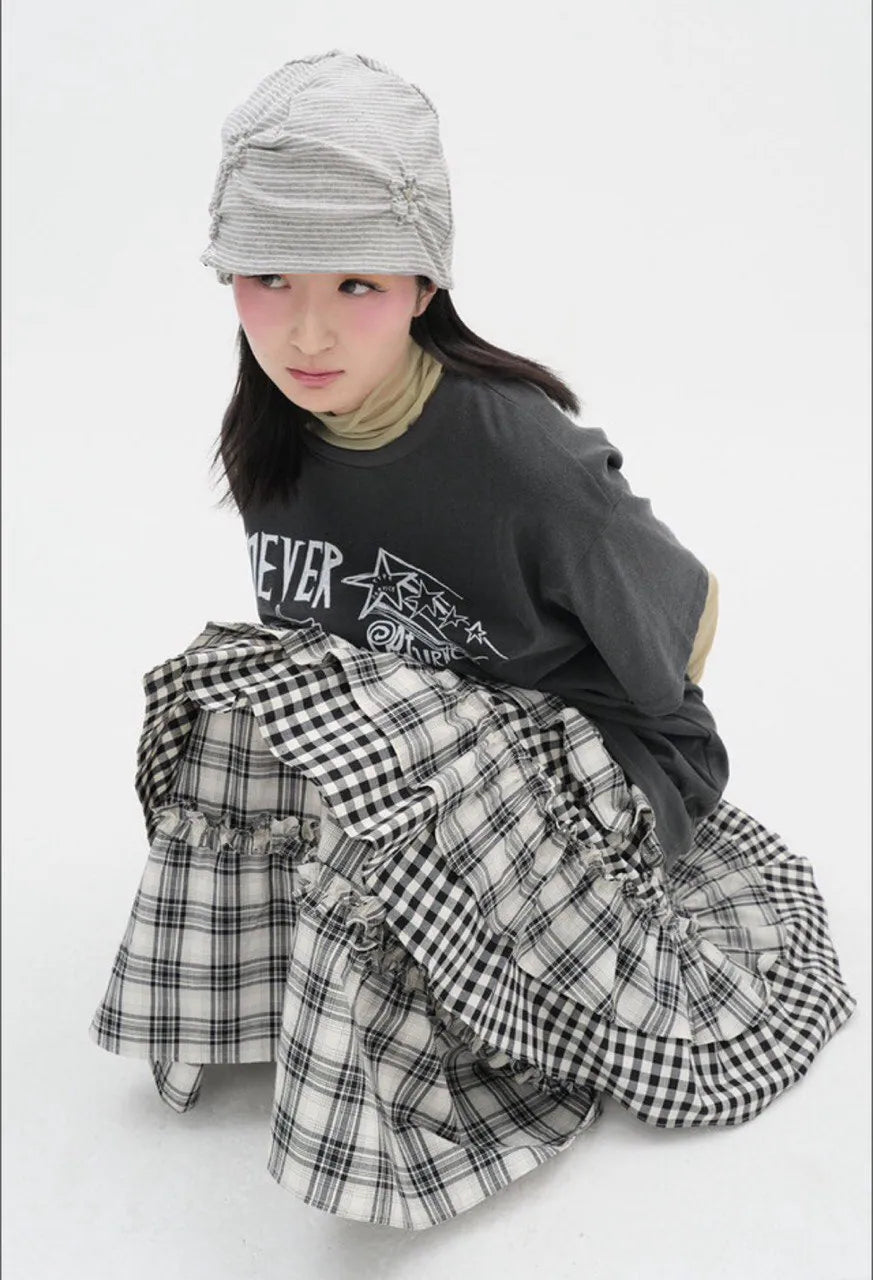 【typeservice】Flower Button Beanie [Gray]