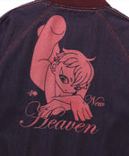【好鬼俱樂部】heaven denim souvenir jacket [Blue / Red]（藍色L現貨）