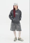 【typeservice】 Washed Hotfix Shorts [Charcoal]