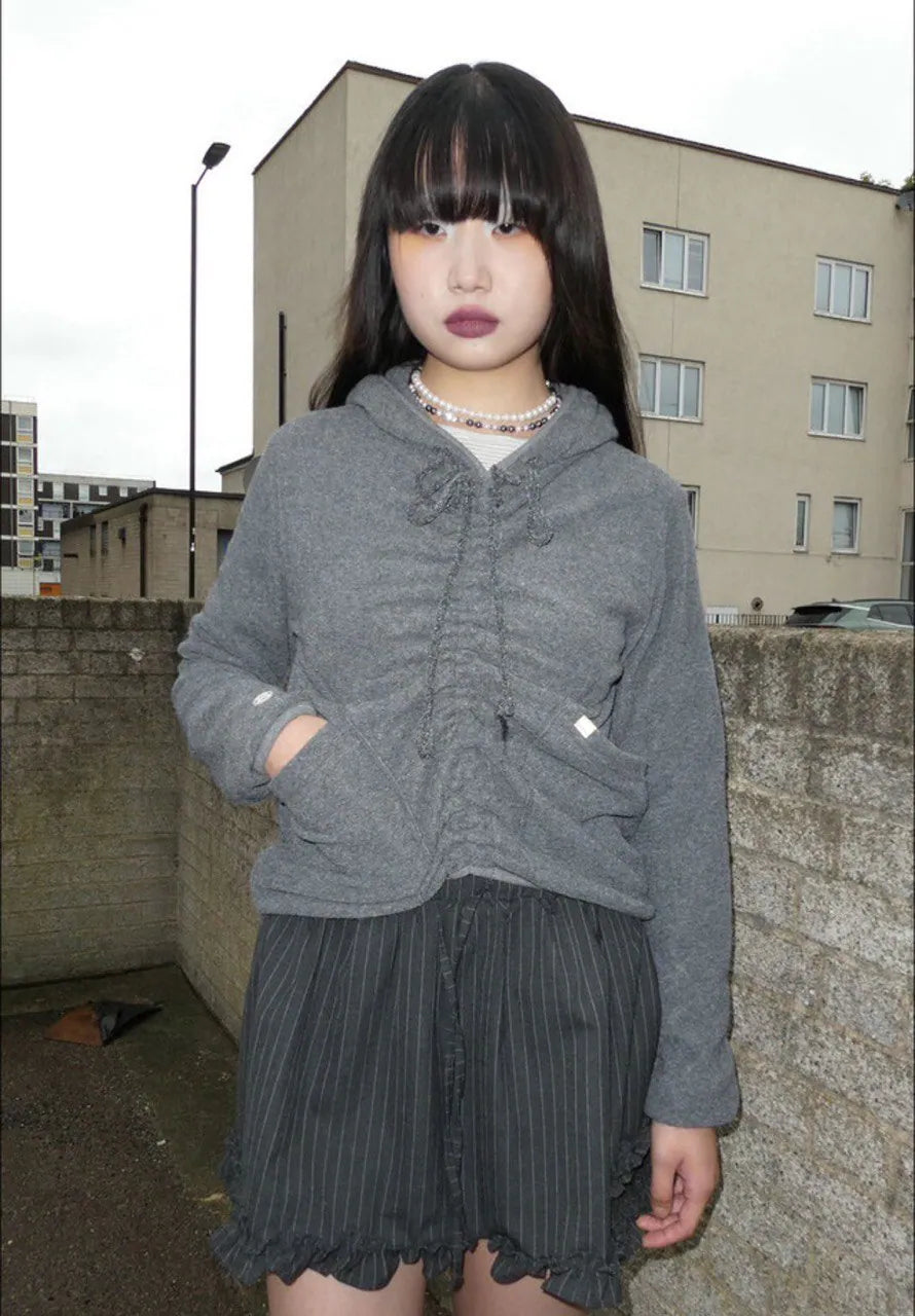 【typeservice】Soft Fleece Hoodie [Charcoal]