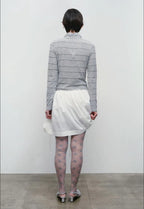 【typeservice】Lettuce Stitch Roll Neck Top [Gray]