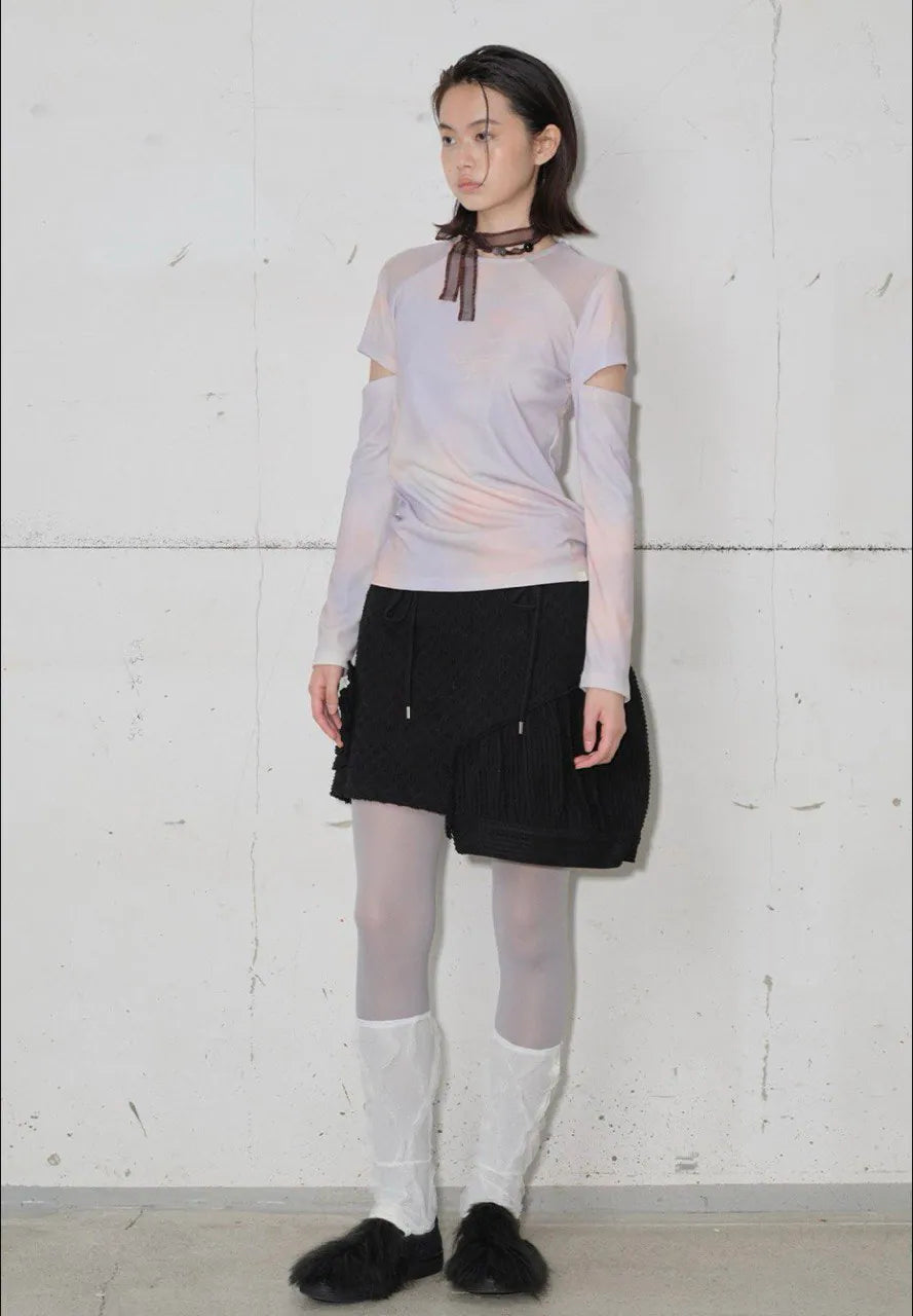 【typeservice】Marbling Mesh T-Shirt [Purple]