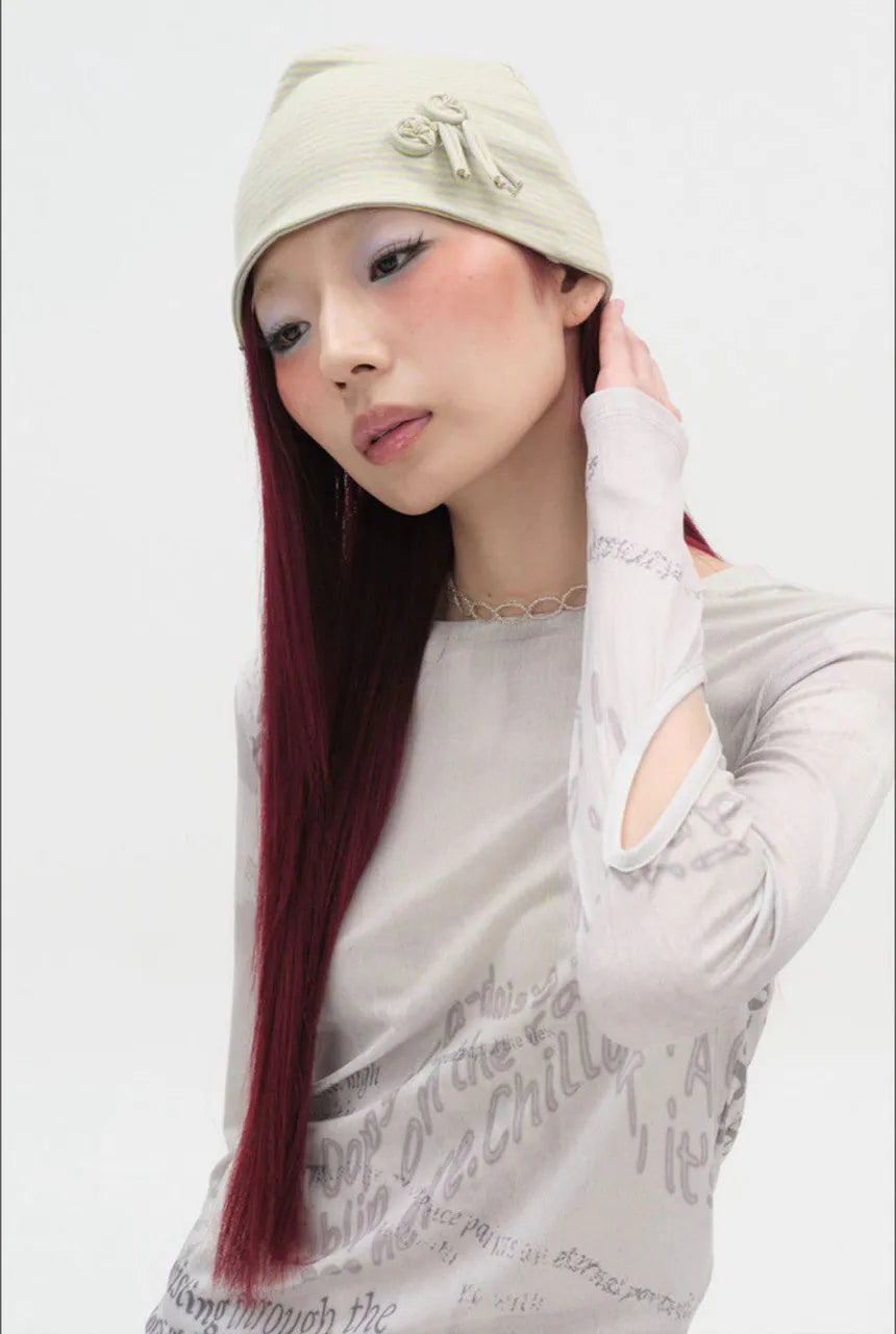 【typeservice】Spiral Trim Beanie [Green]