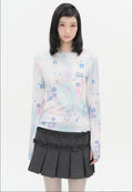 【typeservice】Soft Trace Top [Pink / Blue]