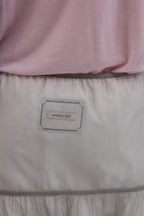 【overdue flair】ORGANZA LAYERED MINI SKIRT - GREY/WHITE