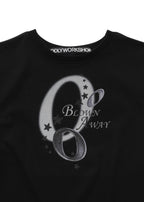 【odlyworkshop】 Blown Baby Tee - black