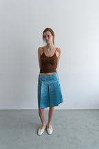 【overdue flair】TEXTURE COMBI SLEEVELESS - 2 colors