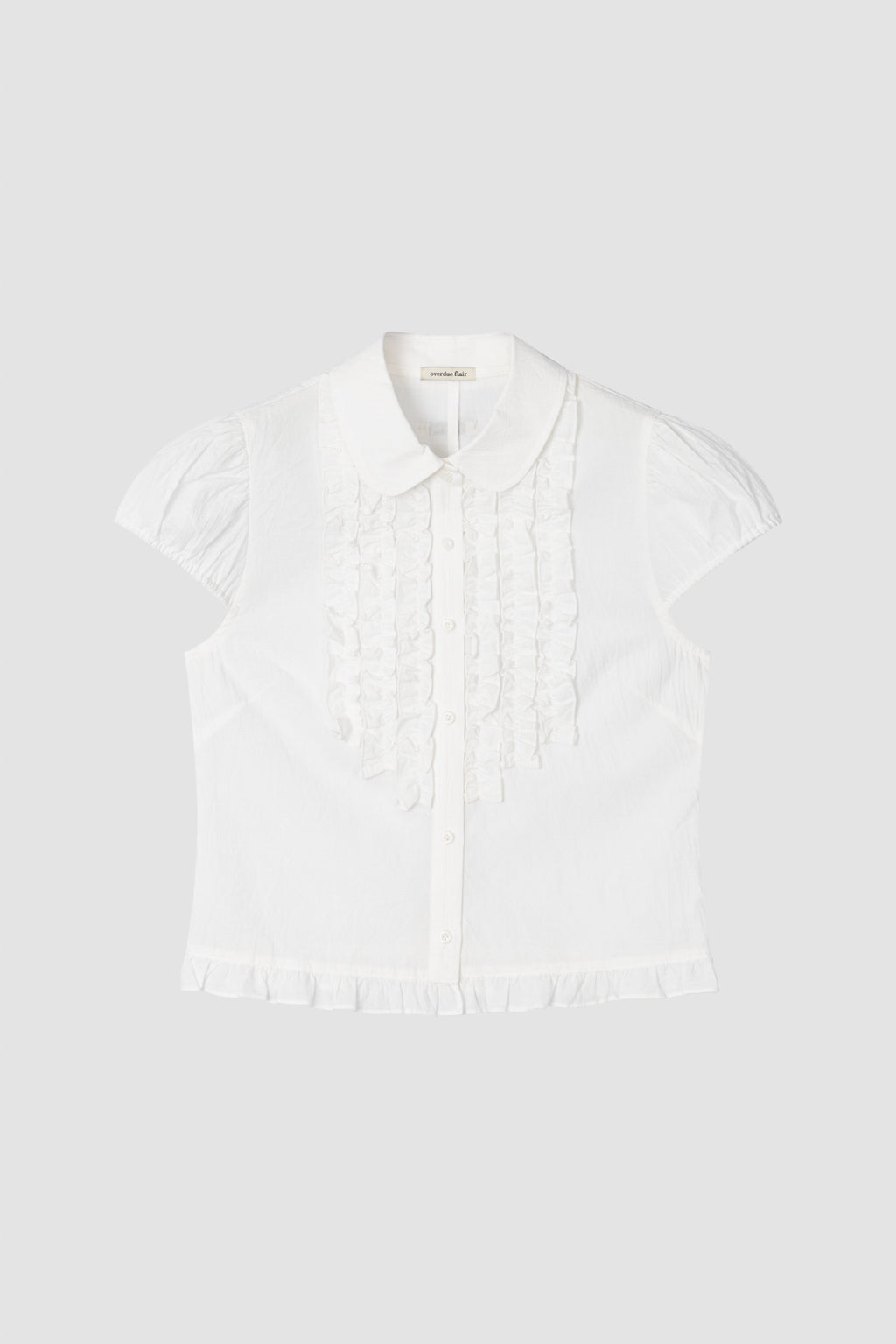 【overdue flair】VICTORIAN FRILL MESH BLOUSE - 2 colors