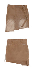 【odlyworkshop】Washed Denim Mini Skirt - 2 colors