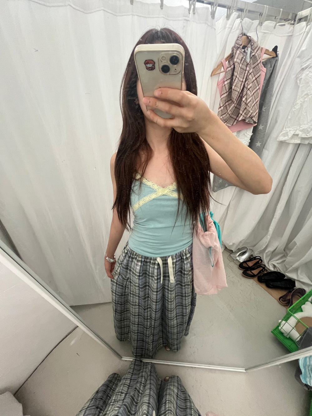 【hippie dippy】撞色拼接蕾絲背心 - 4 colors
