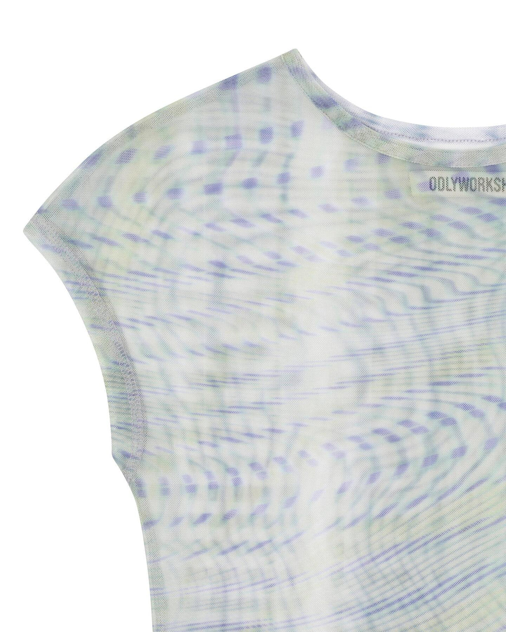 【odlyworkshop】Mesh checked Tee - 3 colors