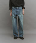 【another office】Atelier Wide Denim Pants - Faded Blue