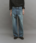 【another office】Atelier Wide Denim Pants - Faded Blue