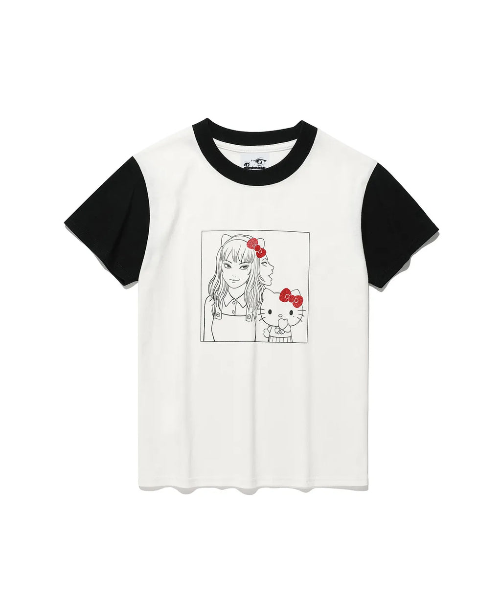 【niceghostclub】伊藤潤二 x 三麗鷗JS TOMIE HELLO KITTY MINI TEE