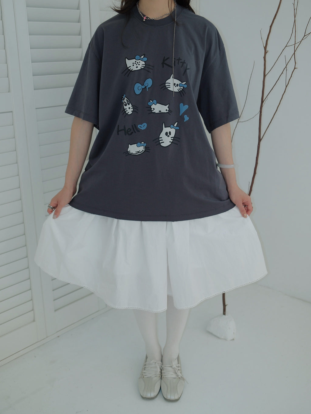 立體感澎澎五分短裙