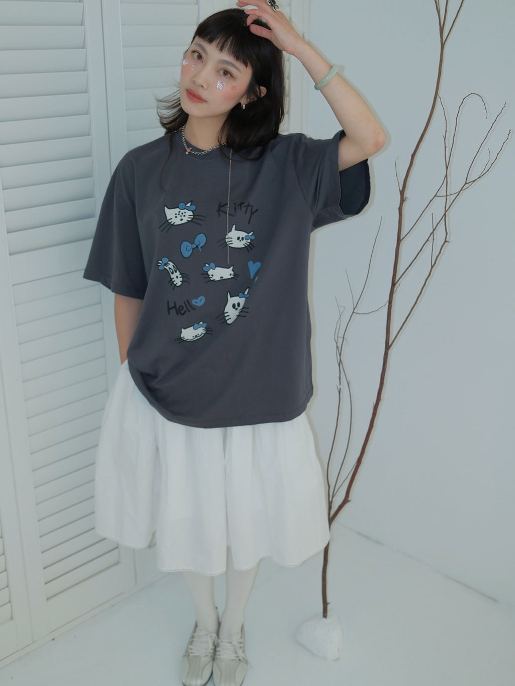 立體感澎澎五分短裙