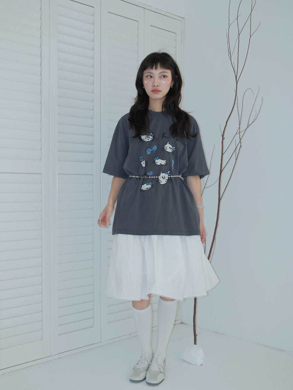 立體感澎澎五分短裙