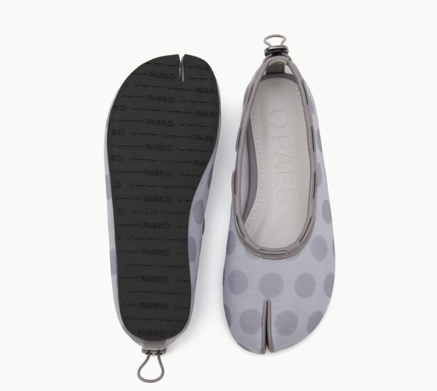 【PAES】Mesh Air String Flat - Dot Gray
