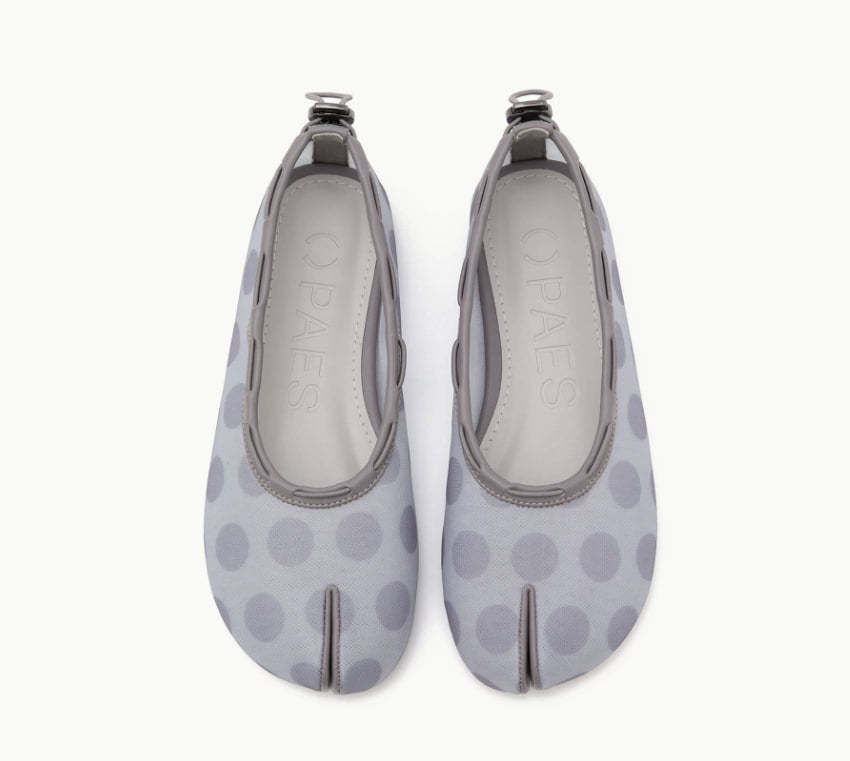 【PAES】Mesh Air String Flat - Dot Gray