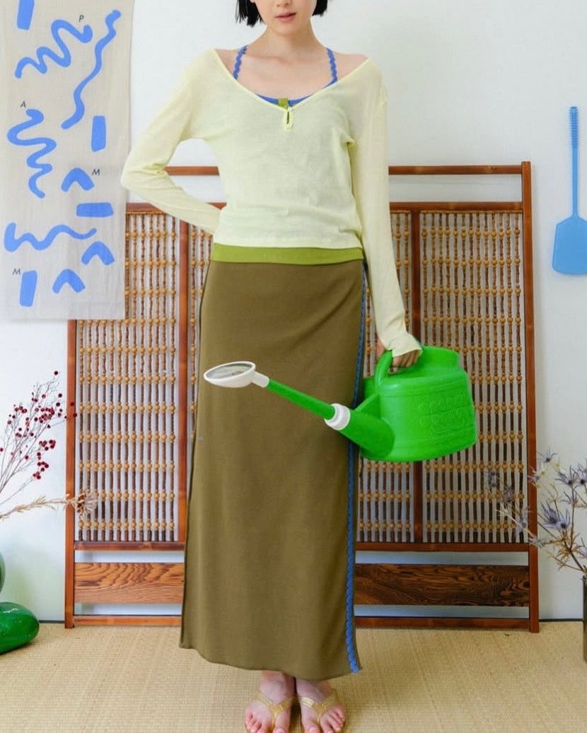 【PAMM】透明感の兩件式薄長袖 - 3 colors