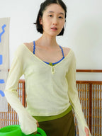 【PAMM】透明感の兩件式薄長袖 - 3 colors