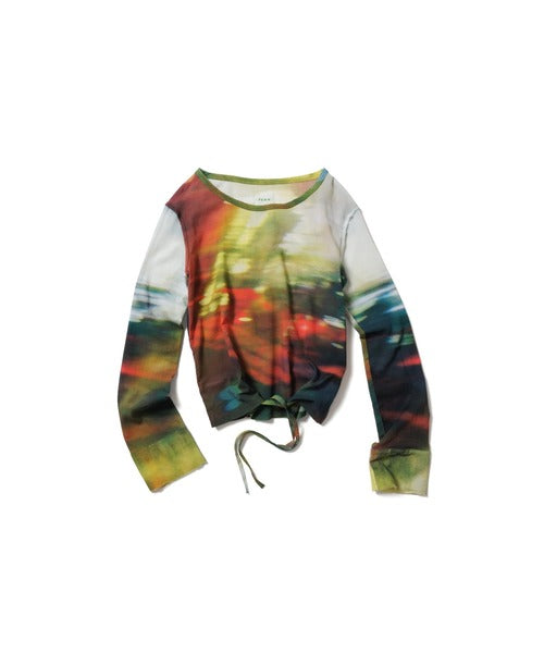 【PAMM】綁帶渲染薄長袖 - 3 colors
