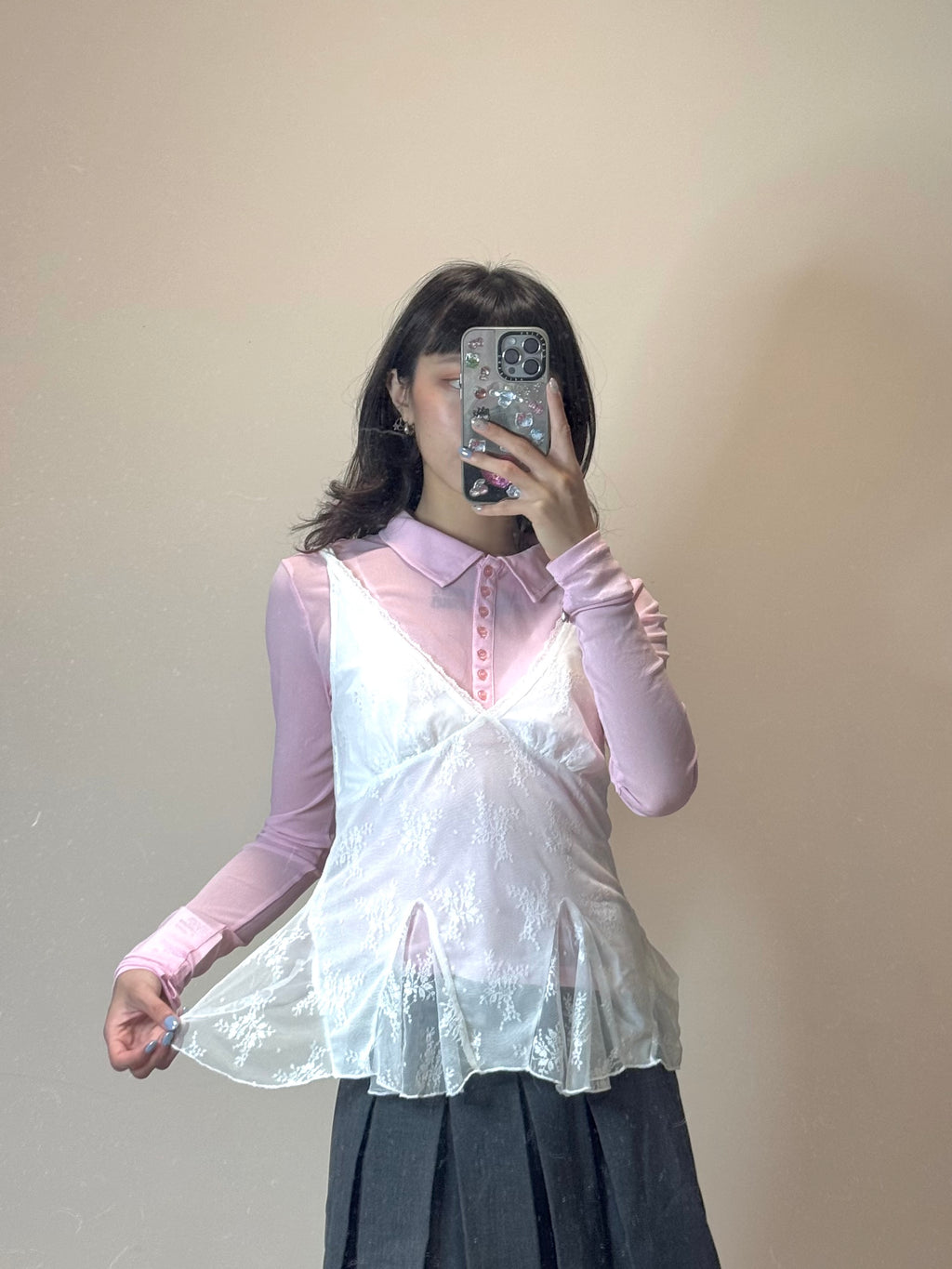 翻領透明感Polo衫 - 4 colors