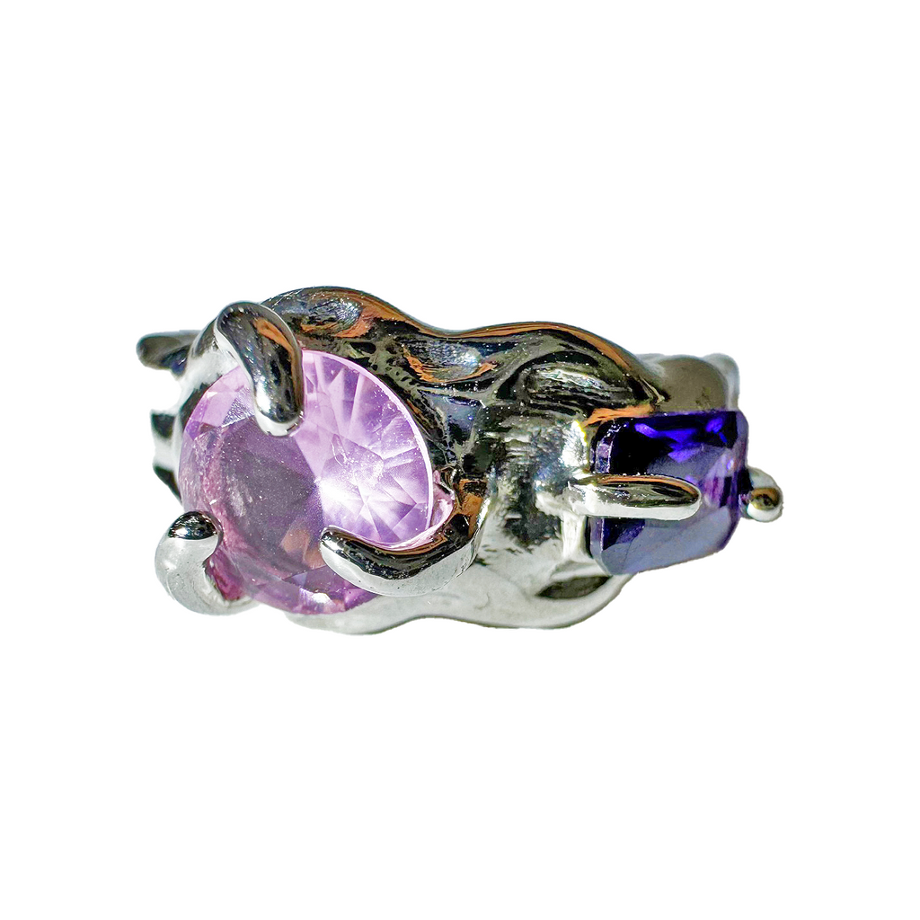 【3amgang】Wave pink purple RING