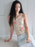 【THE PORTA】ROSE SLEEVELESS TOP - 2 colors