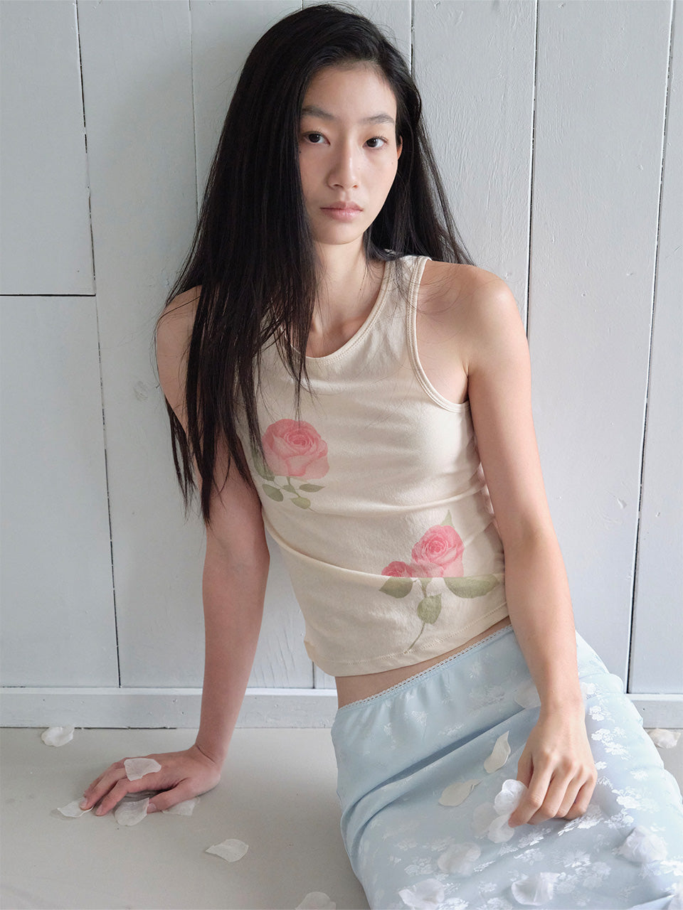 【THE PORTA】ROSE SLEEVELESS TOP - 2 colors