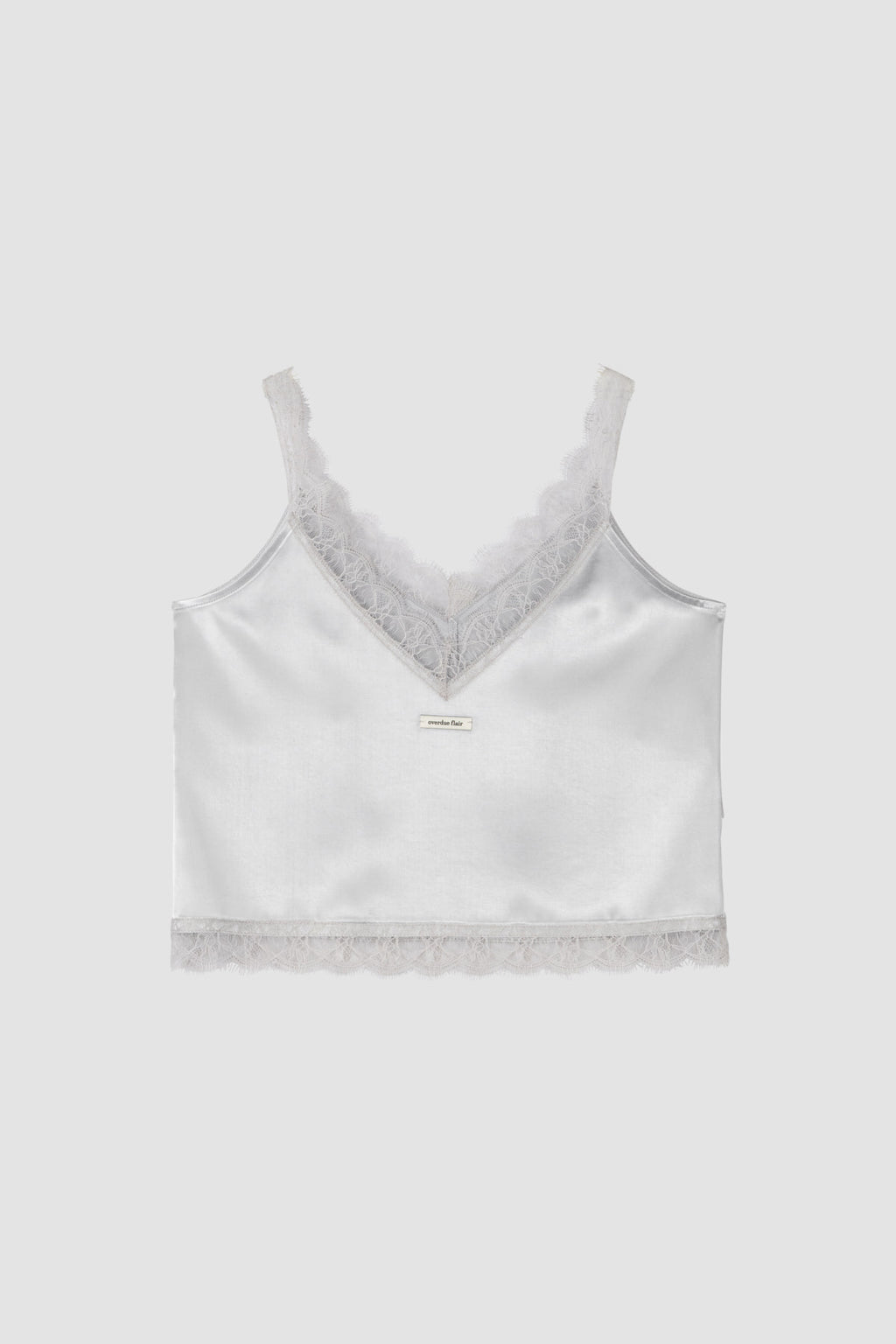 【overdue flair】LACE SATIN SLEEVELESS - 2 colors