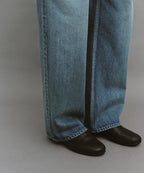 【another office】Atelier Wide Denim Pants - Faded Blue