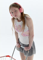 【PISCESS】Flower Sleeveless Top - 4 colors