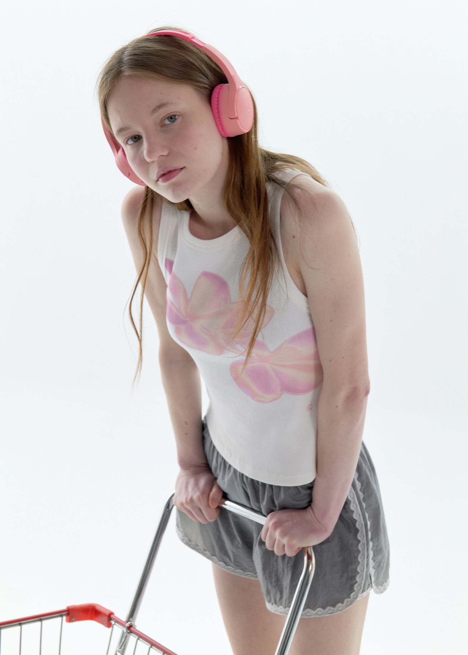 【PISCESS】Flower Sleeveless Top - 4 colors