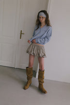 【overdue flair】BALLOON MICRO MINI SKIRT - 2 colors