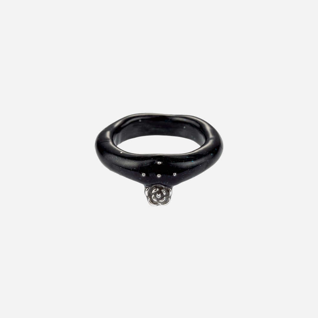 【NFF】rose drop ring - 2 colors