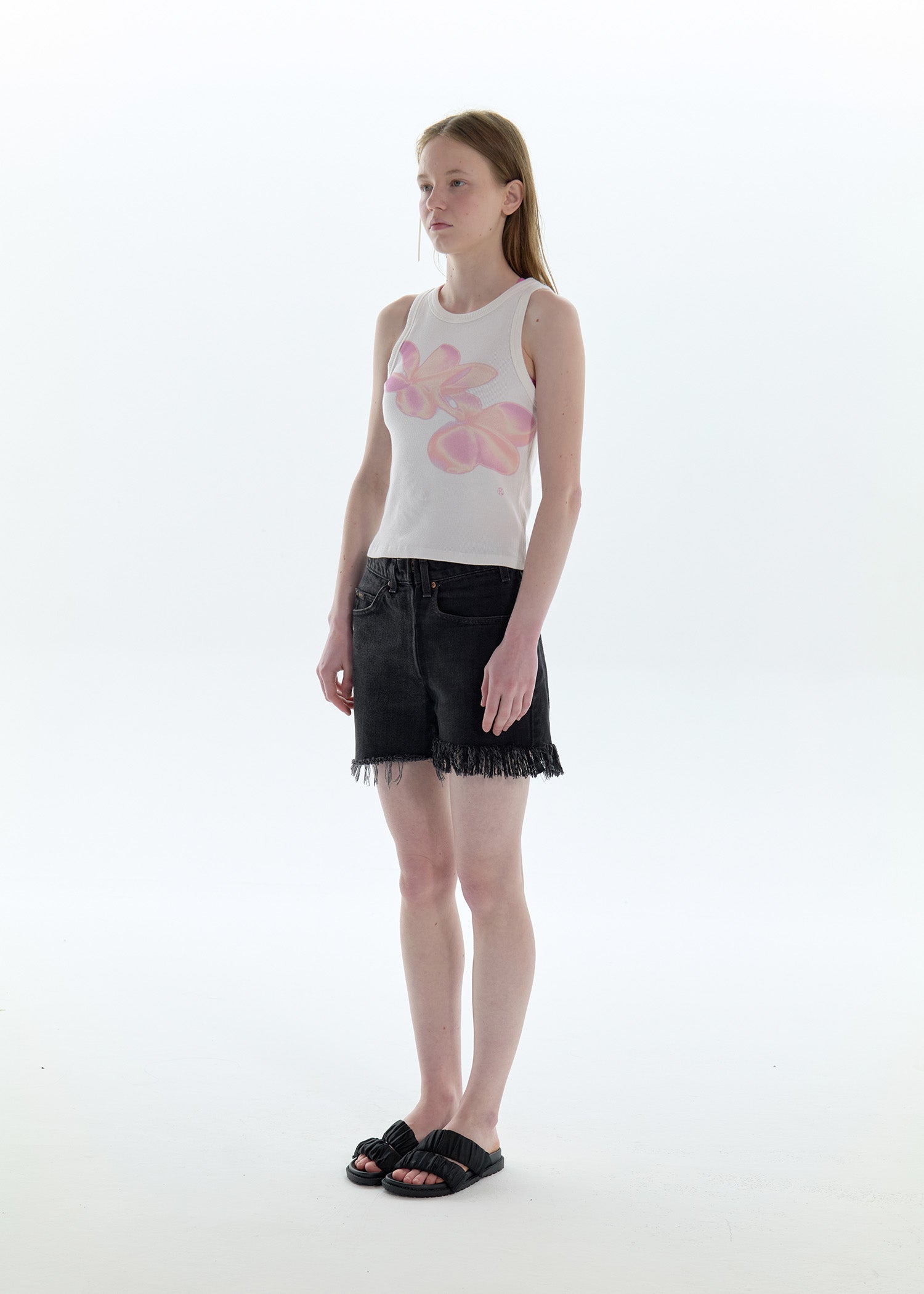 【PISCESS】Flower Sleeveless Top - 4 colors