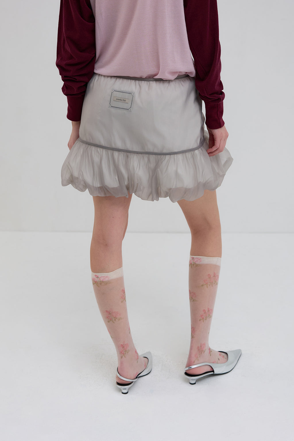 【overdue flair】ANTIQUE ROSE KNEE SOCKS