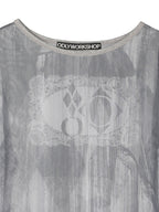 【odlyworkshop】Ribbed Long Mesh Tee - 2 colors