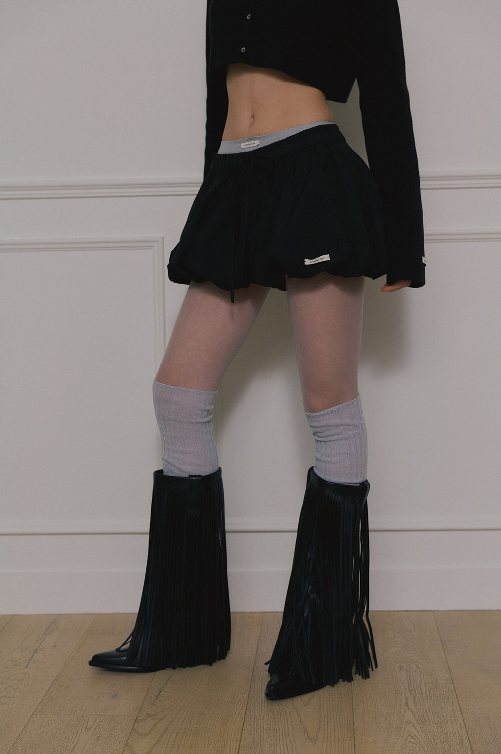 【overdue flair】BALLOON MICRO MINI SKIRT - 2 colors