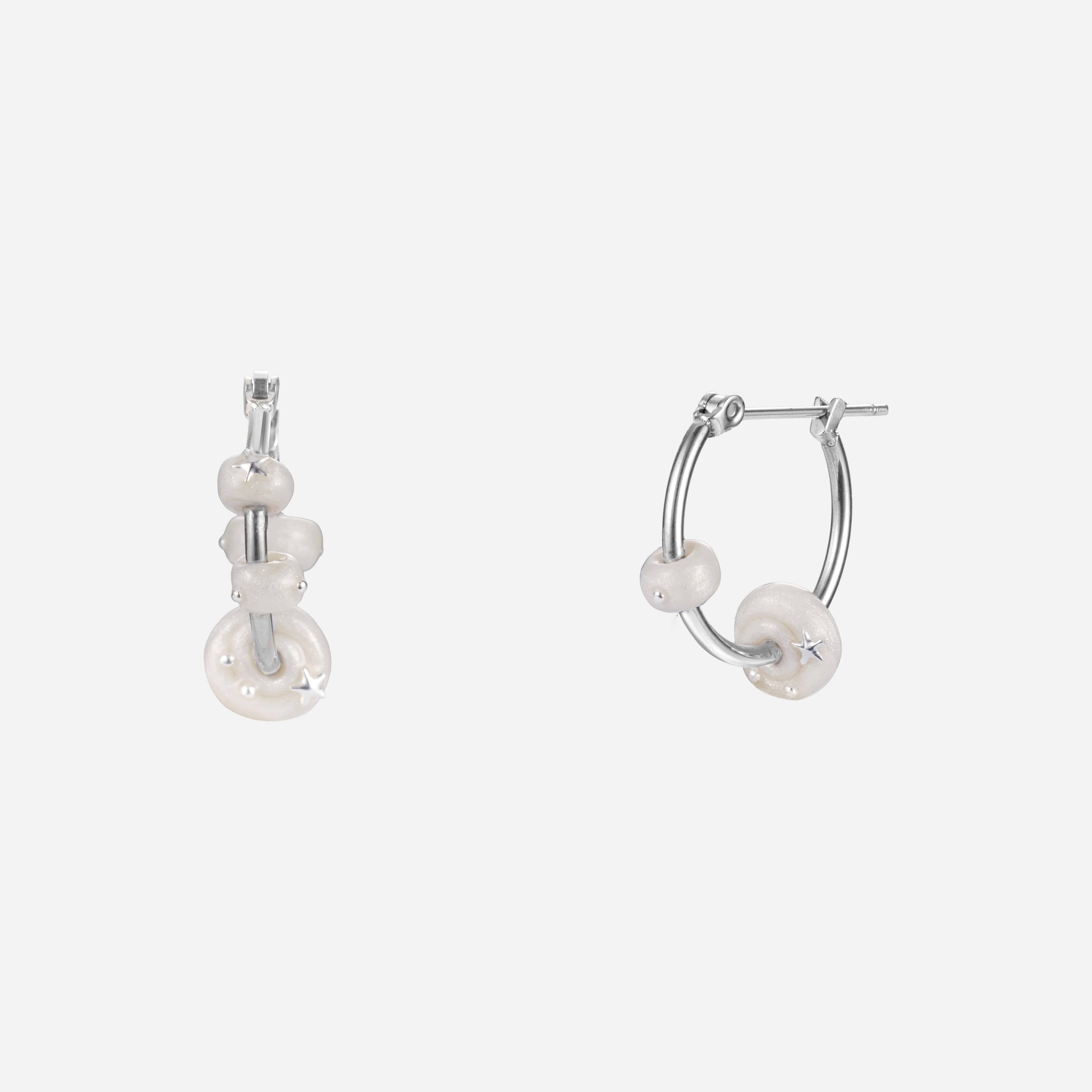 【NFF】eddy hoop earrings - 2 colors
