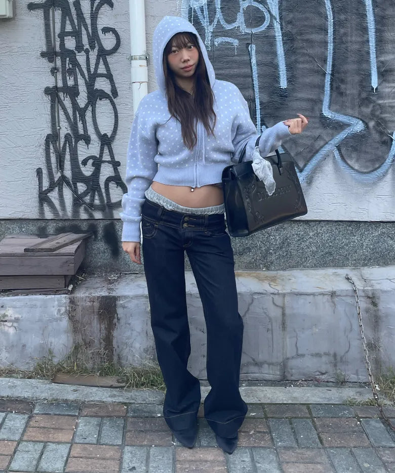 【SCULPTOR】Snowflake Knit Zip-Up  - 3 colors