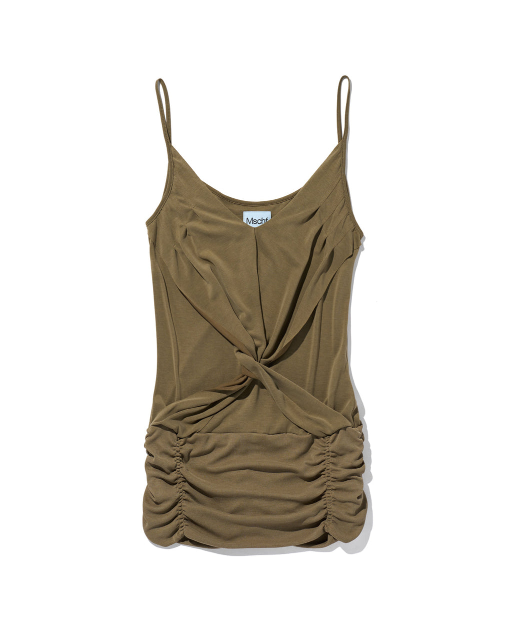 【mschief】TWIST DRAPED SLEEVELESS - 3 colors
