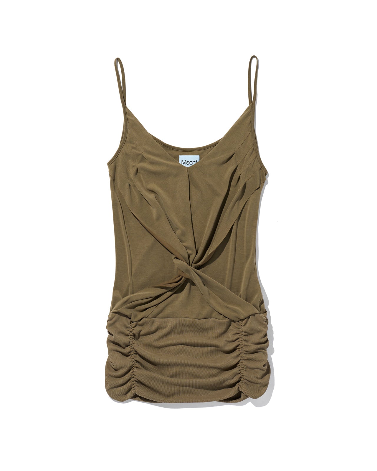 【mschief】TWIST DRAPED SLEEVELESS - 3 colors